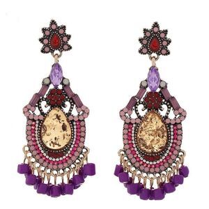 European Fashion Bohemian Style Ethnic Exaggerated Earrings